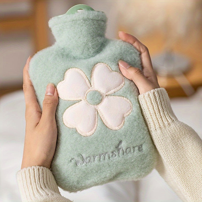 Gezellige Warmwaterkruik met Zachte Hoes - 17.63oz/35.27oz, Duurzaam & Makkelijk te Gebruiken voor Warmte