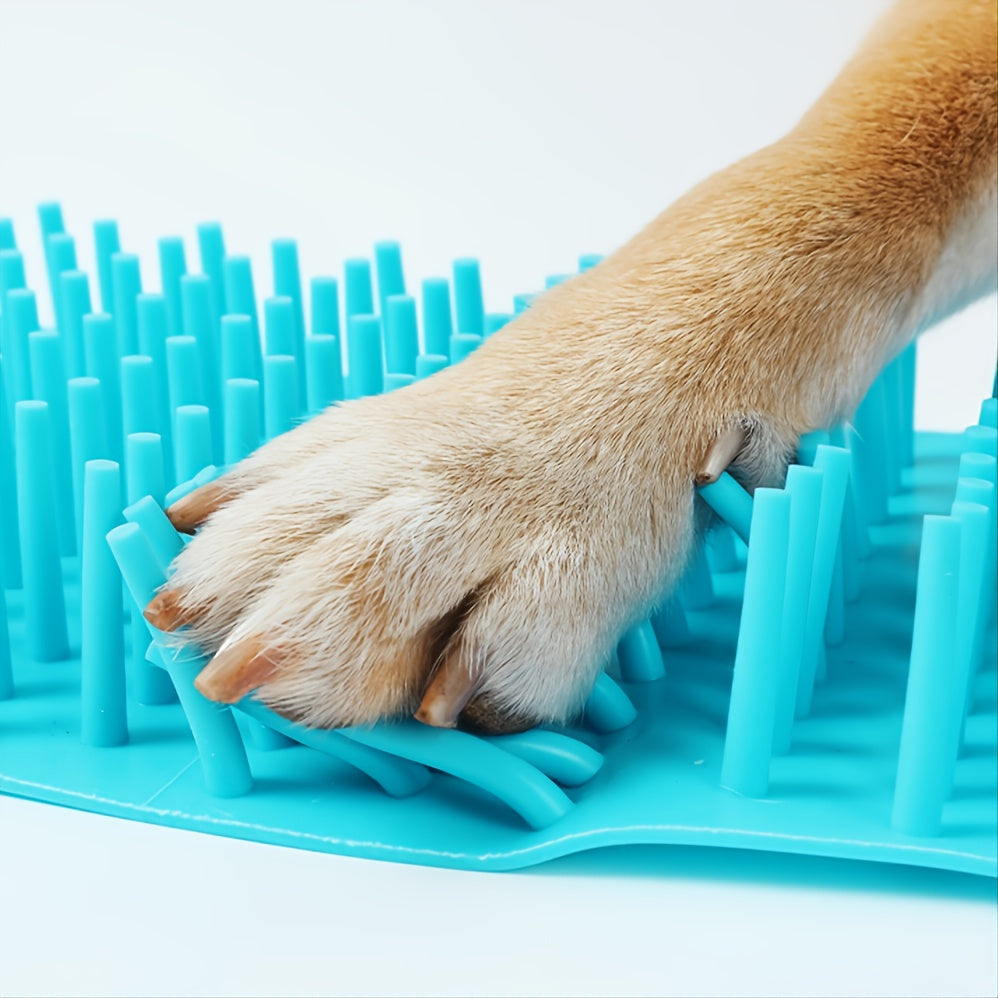 Zachte siliconen pootreiniger voor huisdieren, draagbare borstel voor katten en honden
