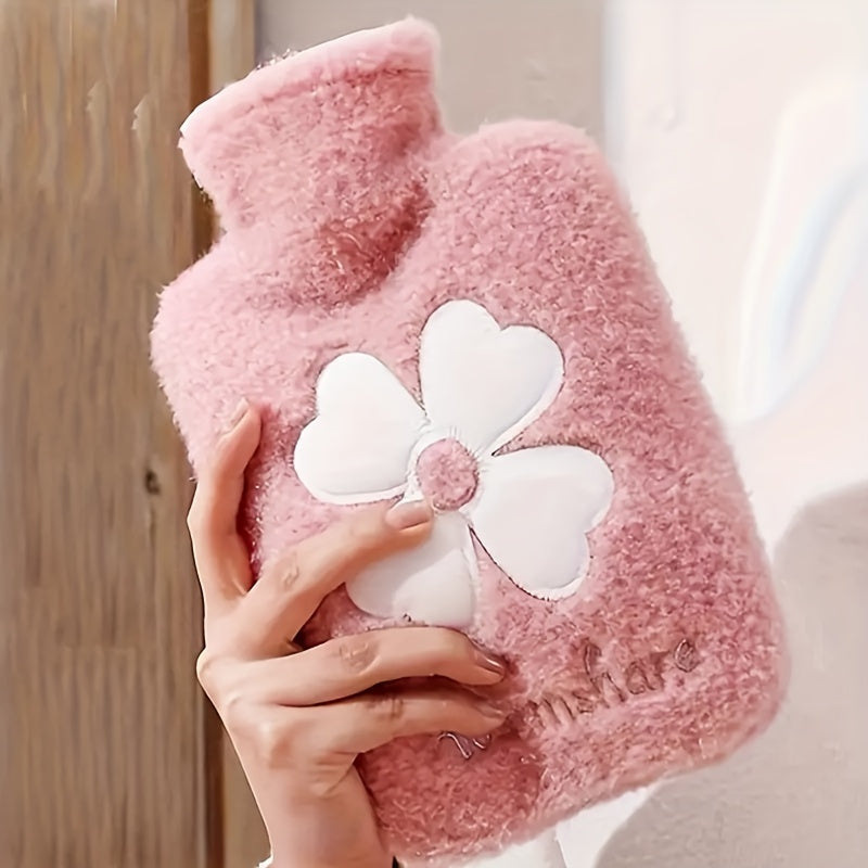 Gezellige Warmwaterkruik met Zachte Hoes - 17.63oz/35.27oz, Duurzaam & Makkelijk te Gebruiken voor Warmte