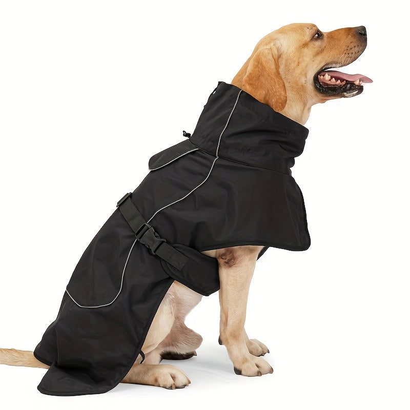 Hondenjas, Verdikt, Fleece Gevoerd, Warm, Koudebestendig, Reflecterend, Winter, voor Dobermann, Labrador, Samoyed, Buiten, Hondenwandelen, Hondenkoat, Huisdierkleding