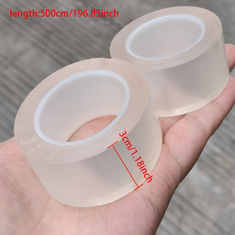 2-Rol Set Siliconen Keuken- en Badkamer Waterdichte Tape, Afdichtstrips voor Keukenvoegen, Transparante Waterdichte Strips, Badkamer Toilet Muur Hoeklijn, Geschikt Voor Spoelbak Kieren, Duurzaam Materiaal, Ideaal Voor Thuis- en Restaurantgebruik