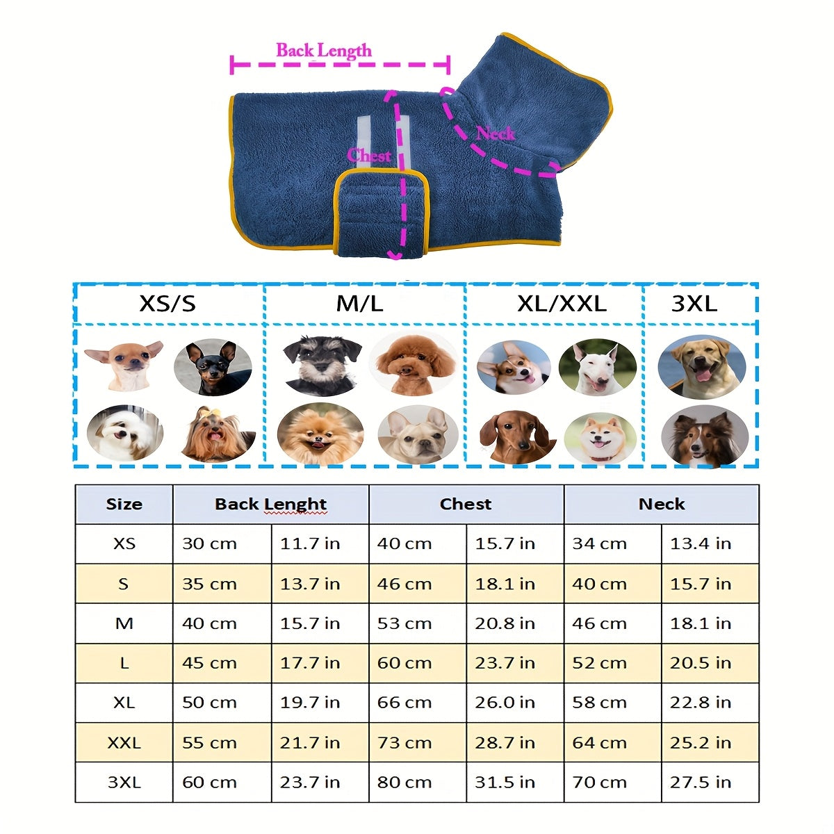 Fleece Honden Truien Winter Warme Hondenkleding voor Kleine Middelgrote Grote Honden Fuzzy Huisdier Outfit Zachte Pullover Honden Sweatshirt Puppy Kouwe Weer